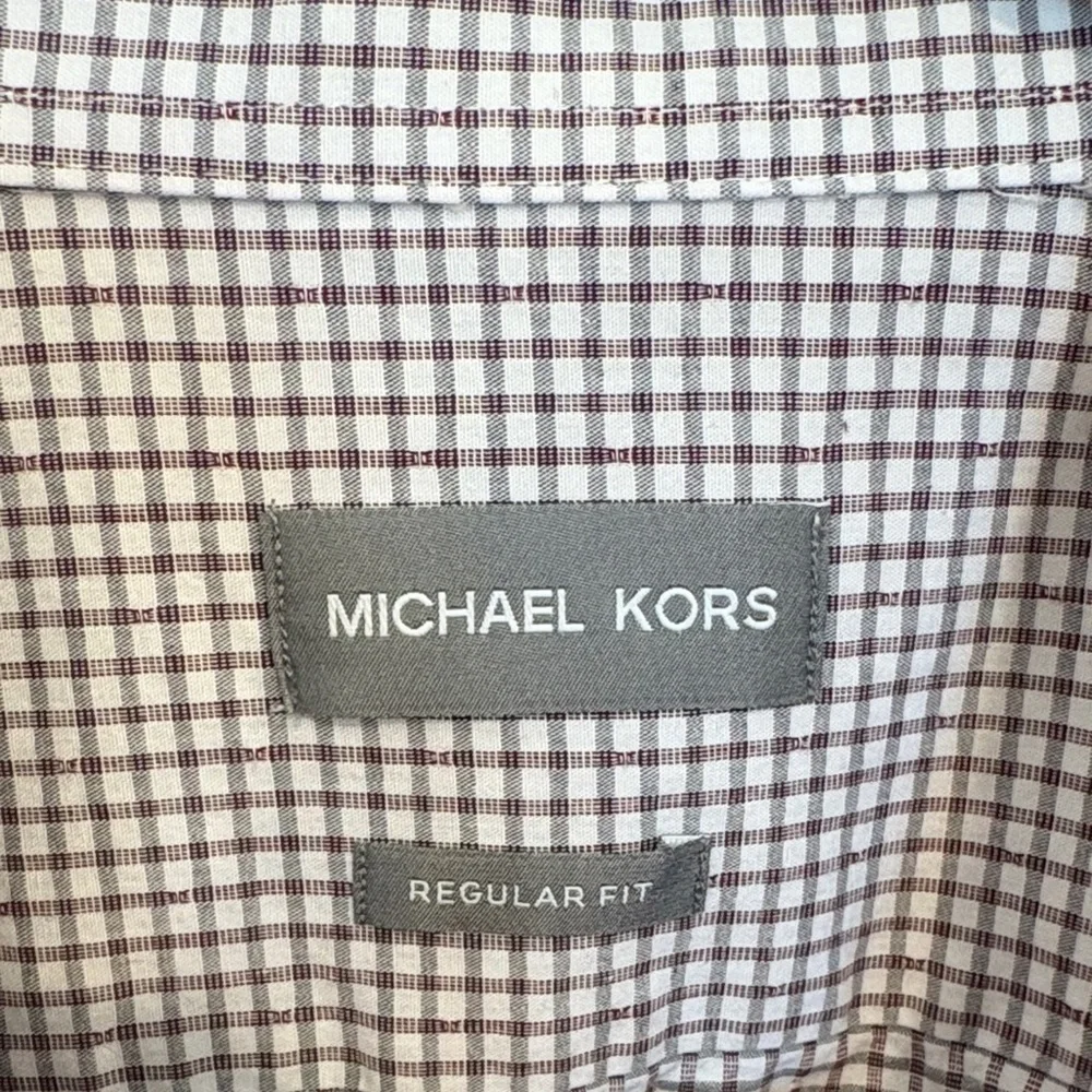 Michael Kors Men's Gingham Shirt - Black and White - Picture 2 of 4